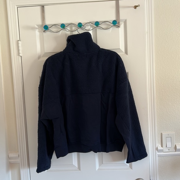 Sweatshirt Button Front Fleece - Picture 3 of 5